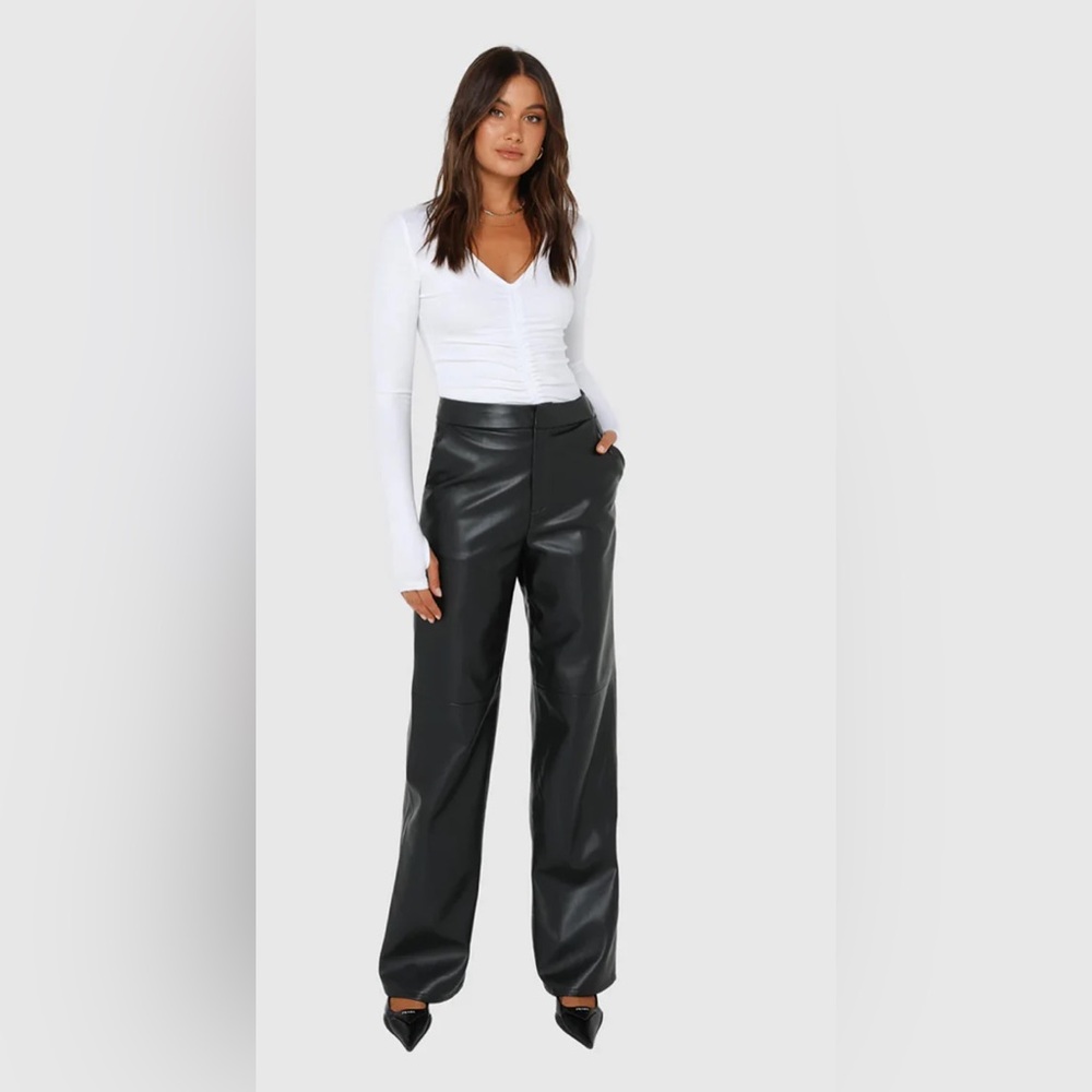 Brand new tags Black Leather Pants